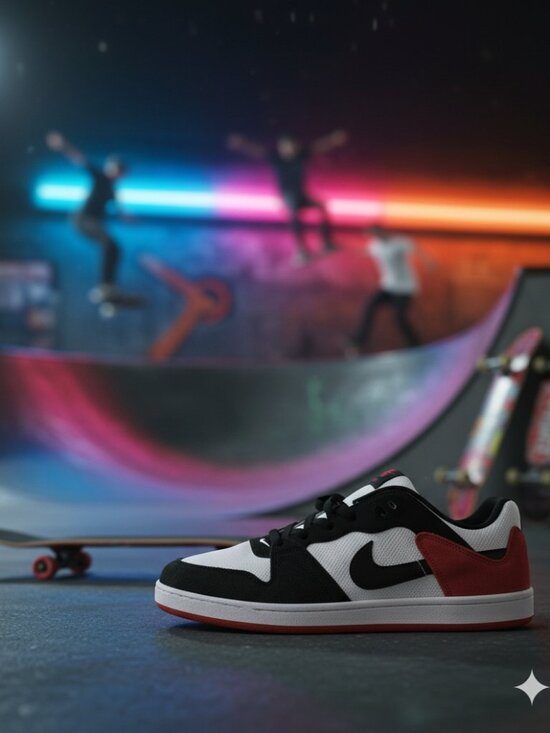 Nike Other - NIKE SB ALLEYOOP WHITE/BLACK/UNIVERSITY RED SKATE SHOES